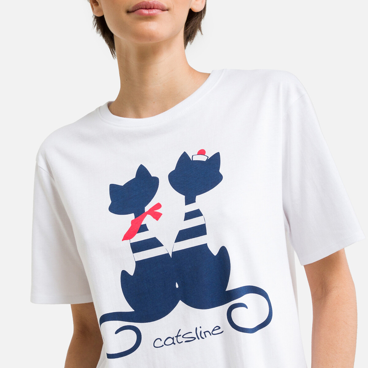 CATSLINE<br>Pijama comprido de algodão Catsline