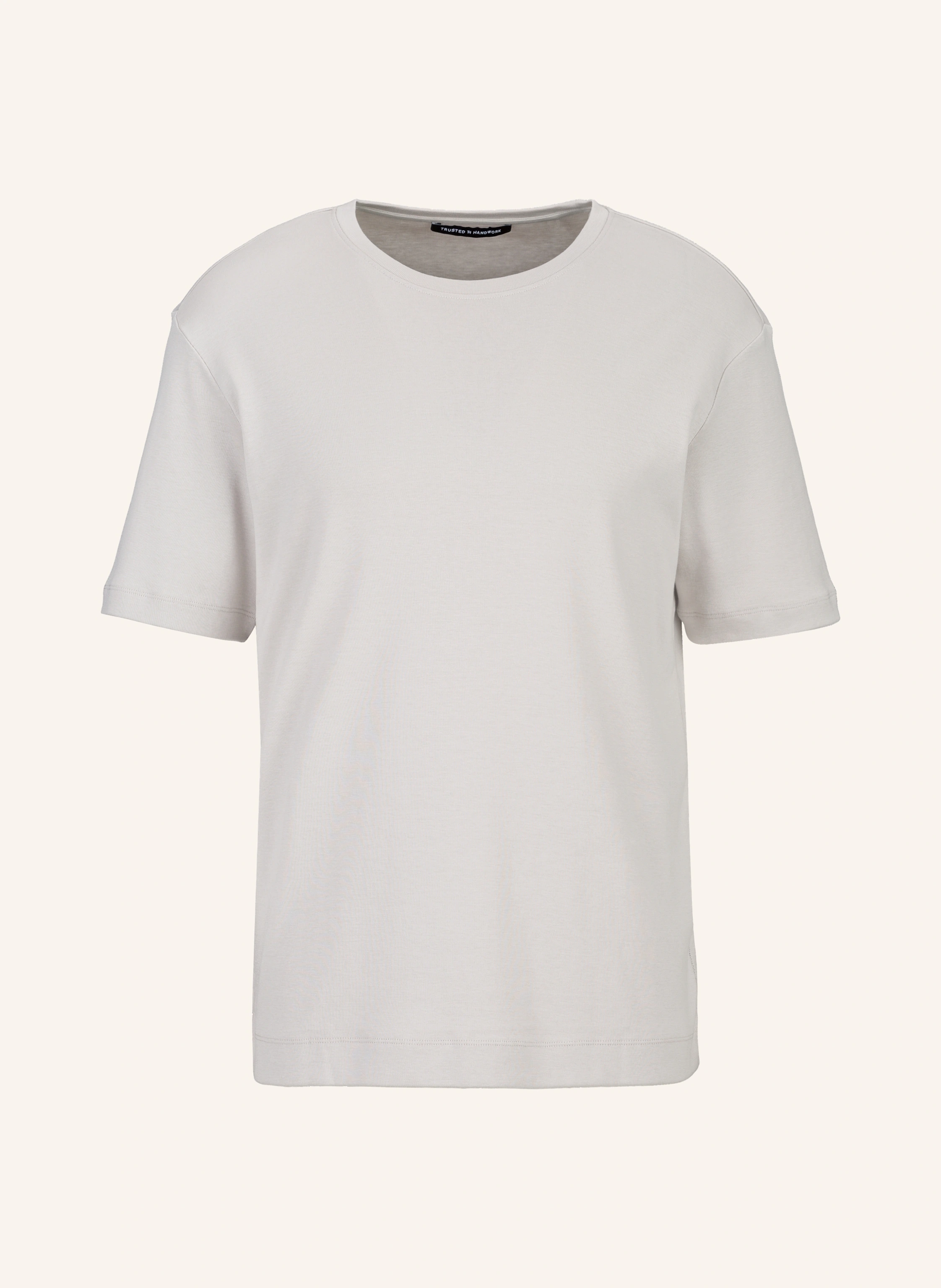 TRUSTED HANDWORK Round Neck 1/2-Sleeve T-Shirt