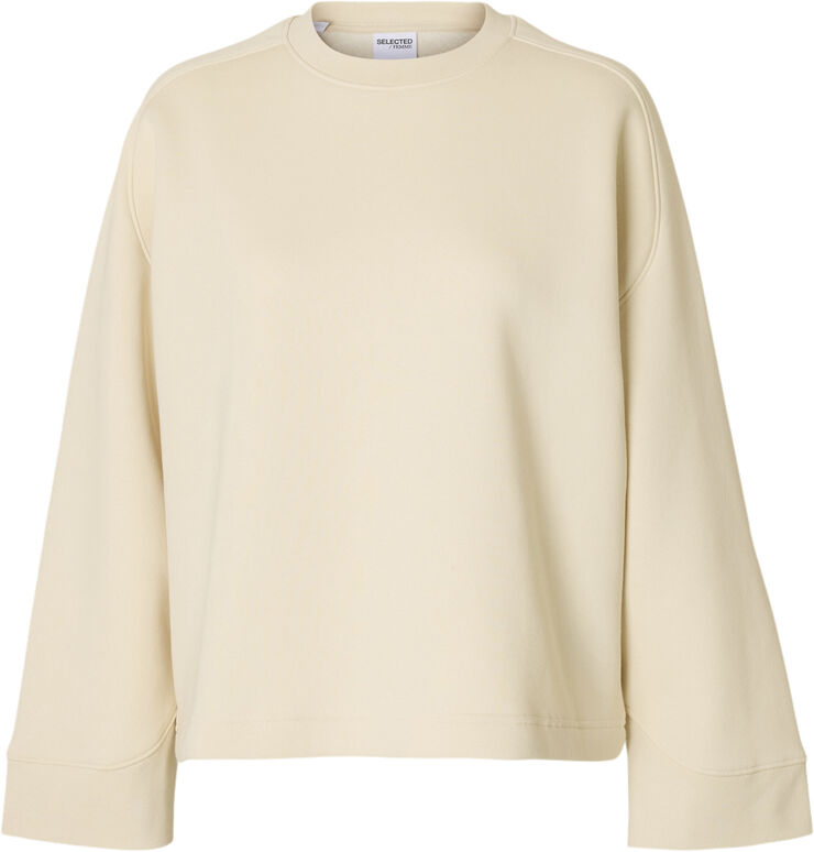 Selected Femme SLFTABBY LS RAGLAN O-NECK SWEAT Birch