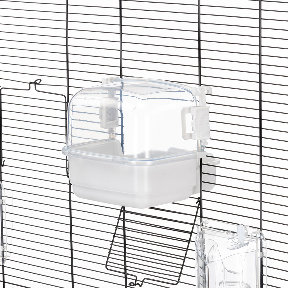 Bain oiseaux rio 2, perruches petits perroquets, plastique recyclé non toxique, réglable, couleurs mélangées
