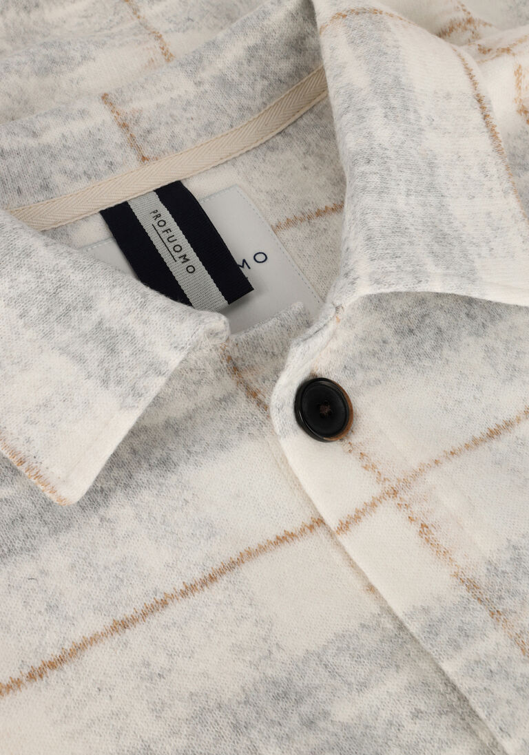 PROFUOMO gebroken wit profuomo overshirt ppuf10026
