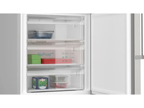 Siemens iQ500 KG49NAICT køle-/fryseskab Fritstående 440 L C Rustfrit stål