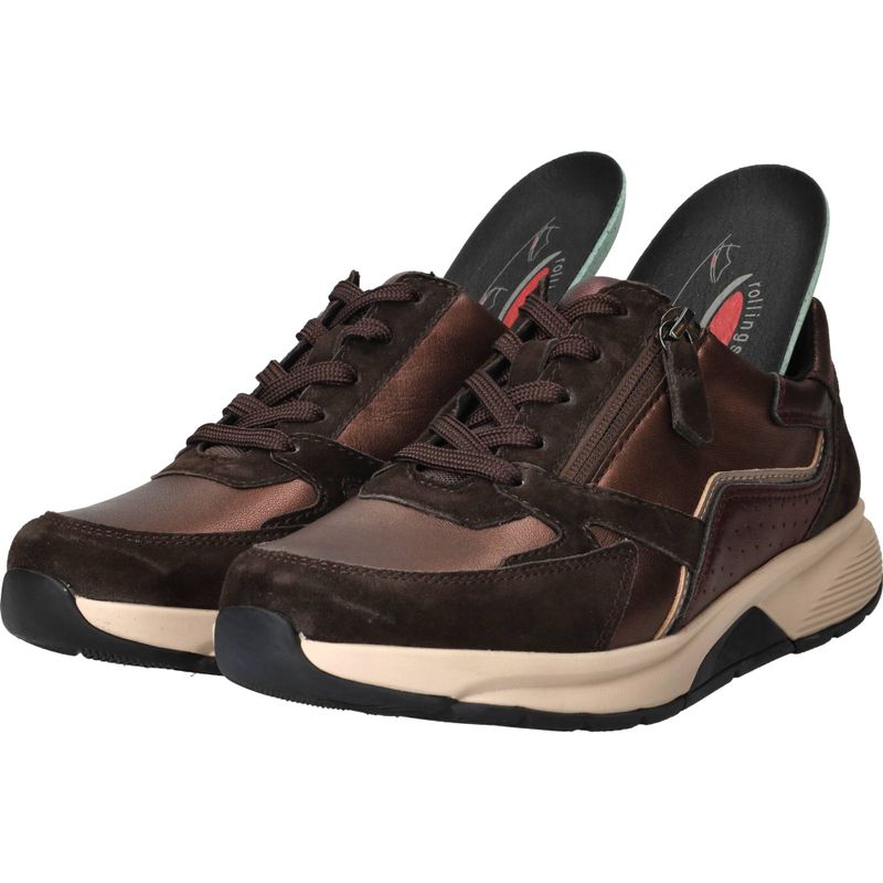 Gabor Rollingsoft Sneakers Bruin Dames