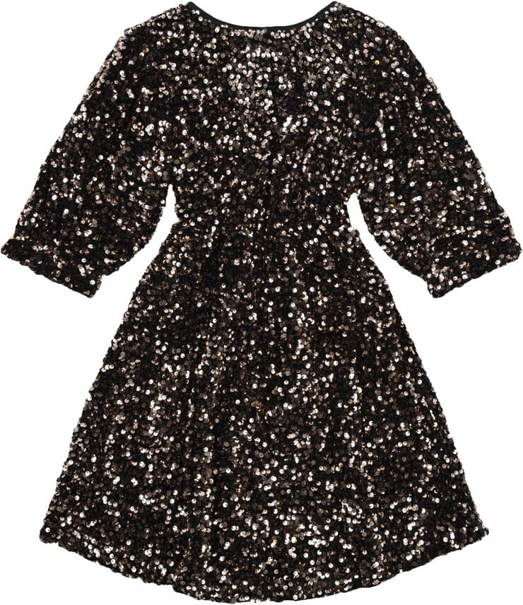 The New TNMarlin Sequin S_S Dress Black beauty