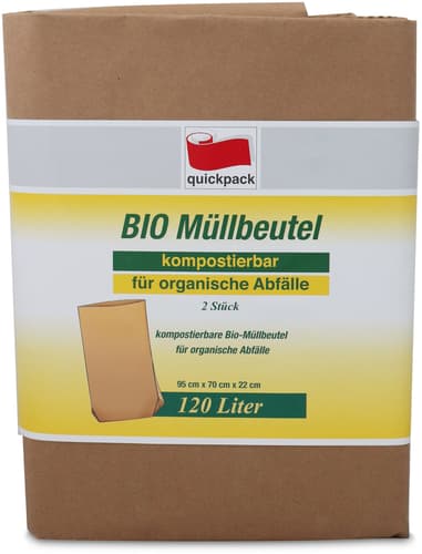 Quickpack Papier - Biomüllbeutel 120 Ltr.