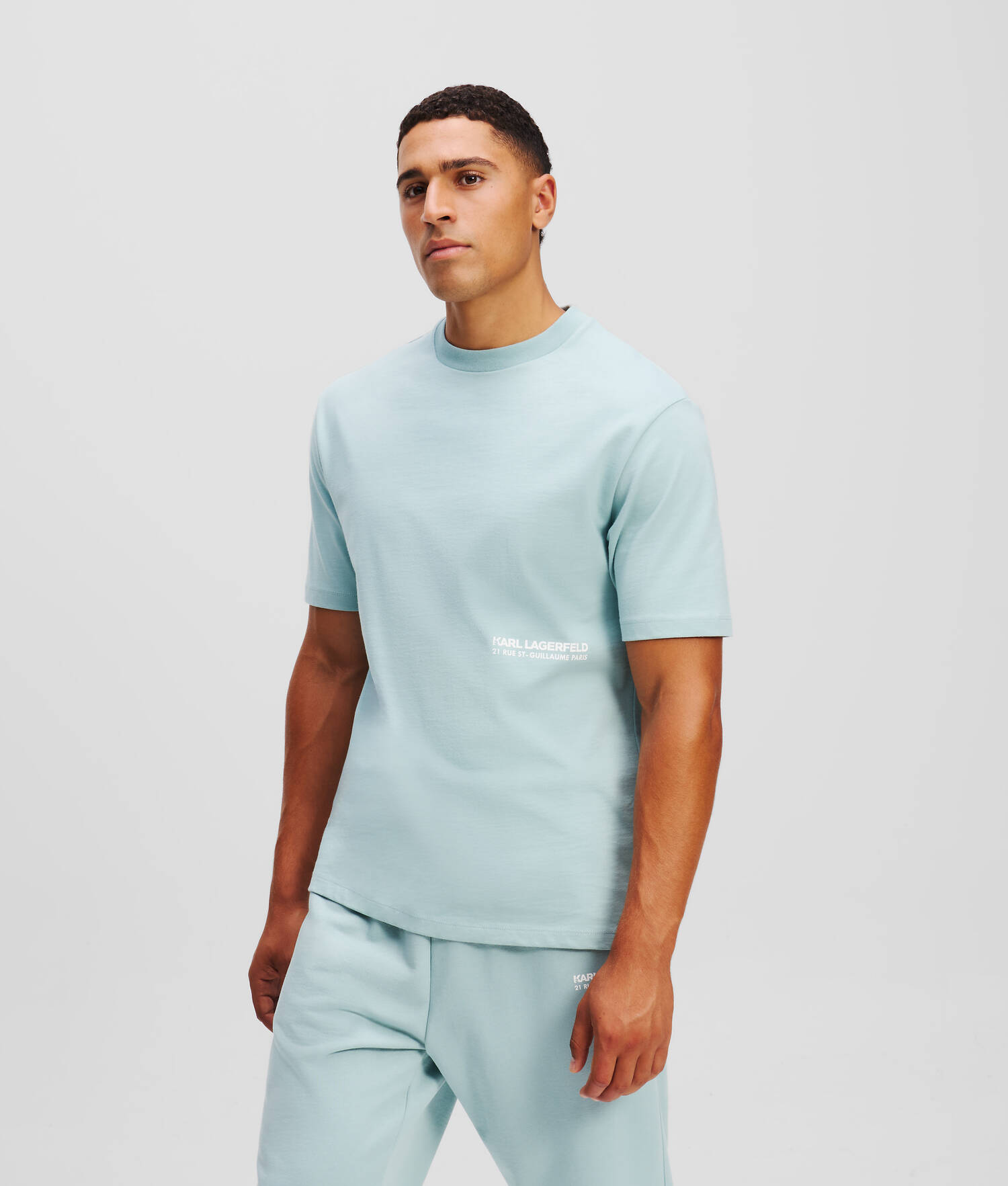 T-SHIRT LOGO - Bleu