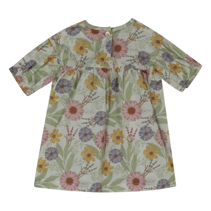 Babe & Tess Robe Fleurie Giselle | Blanc cassé