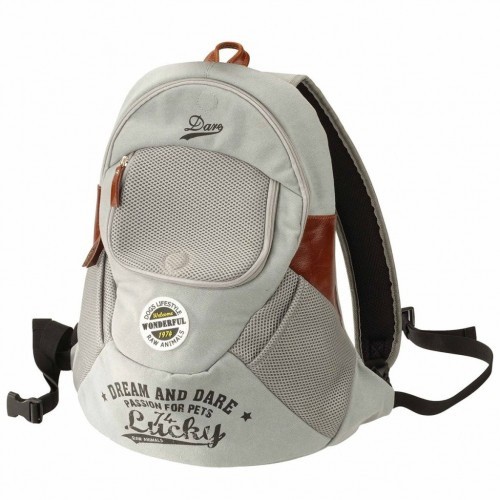 Mochila para transporte de animais de estimação, cinza