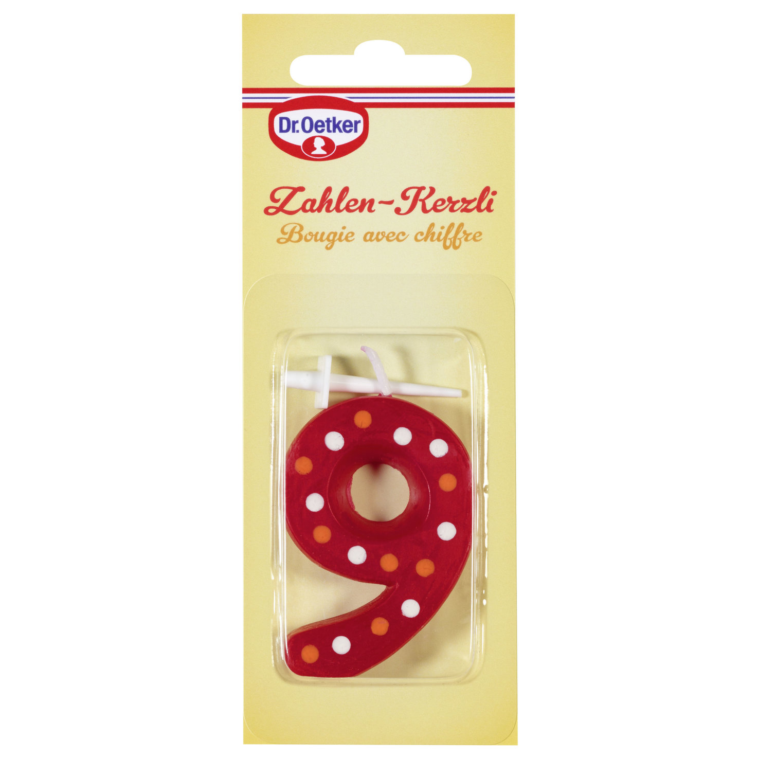 Dr. Oetker Zahlen-Kerze 9