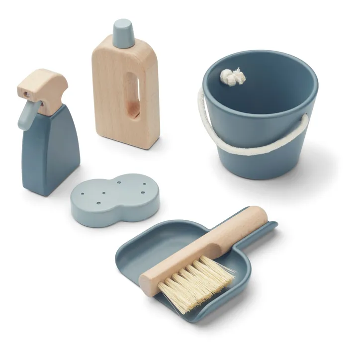 Liewood Set de ménage Kimbie en bois | Bleu gris