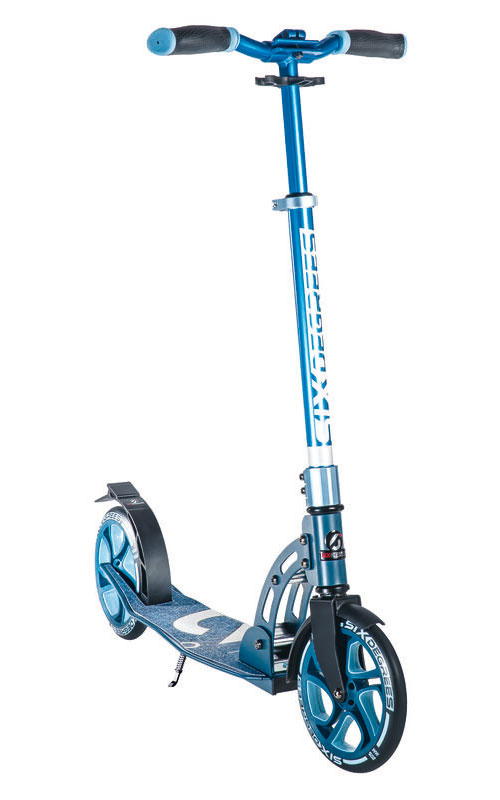 Six Degrees Aluminium klappbarer Scooter Blau