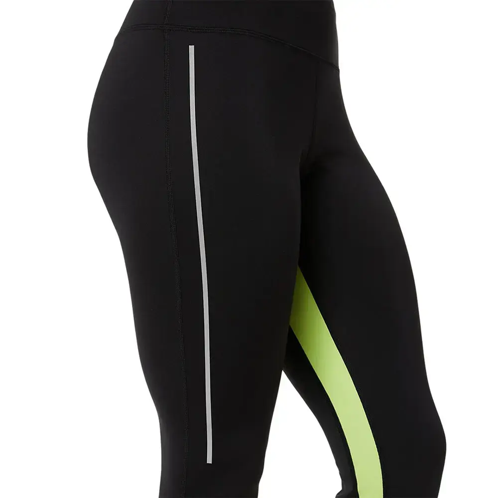 ASICS Lite-Show Hardloopbroek Lang Zwart/Groen Dames