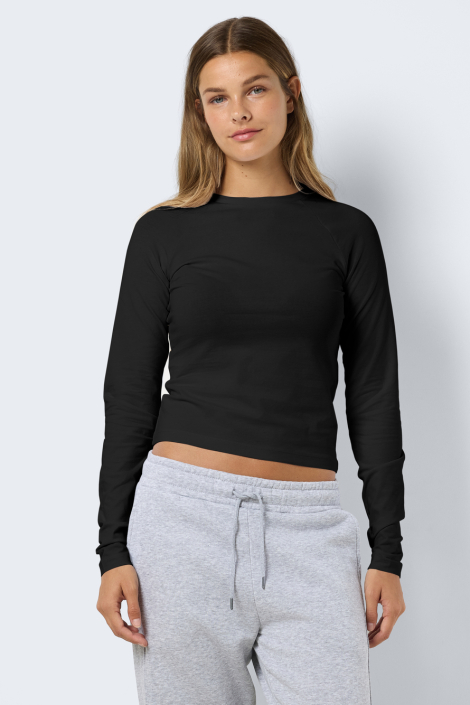 Noisy may zwarte dames t-shirt