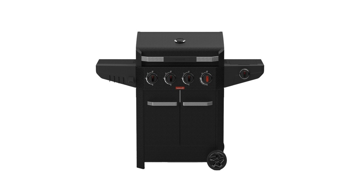 BarbecookLuca 412 gasbarbecue met kast en zijbrander  (Zwart)