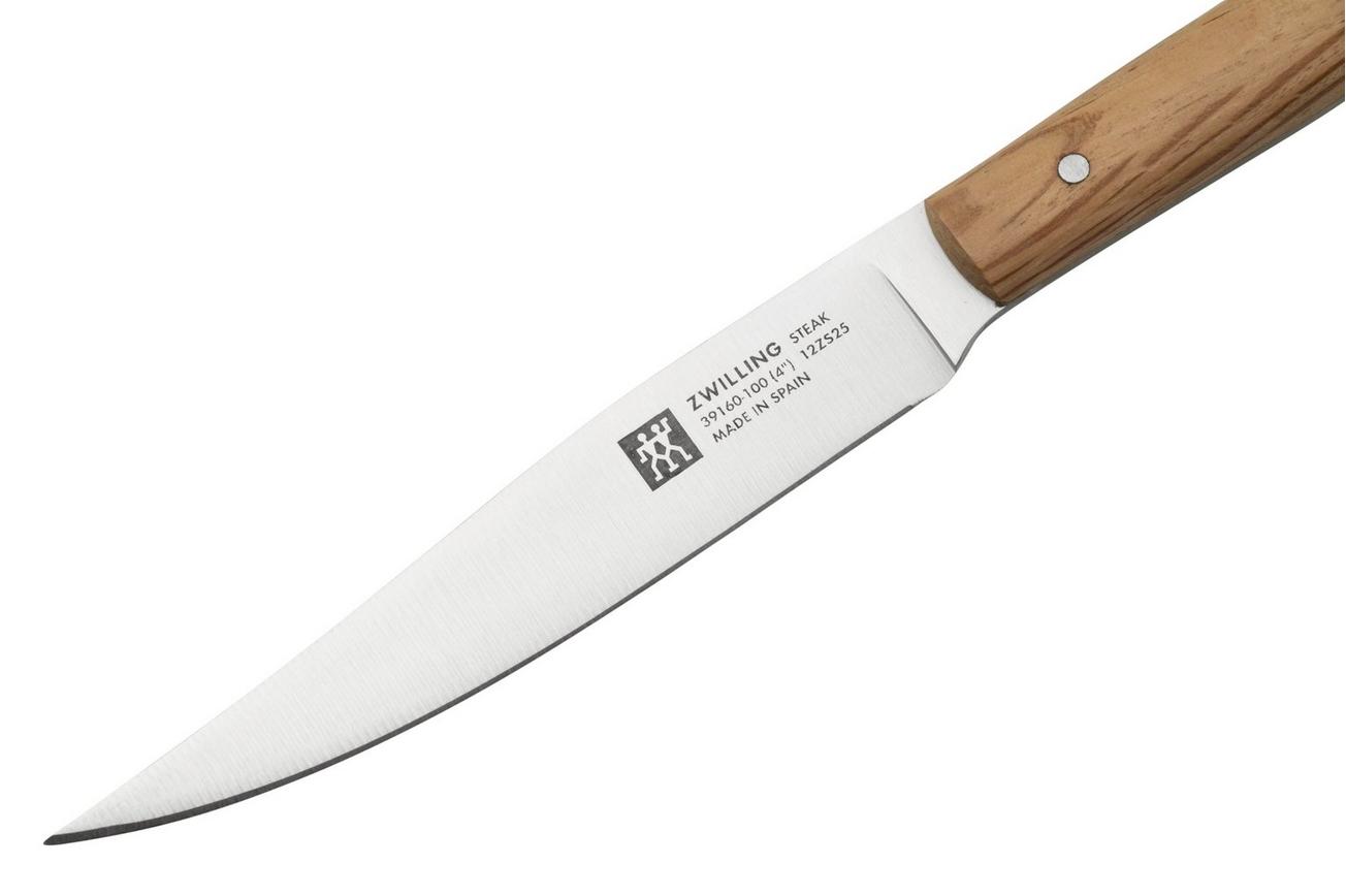 Zwilling Steak 39160, 4-delige steakmessenset, steeneik