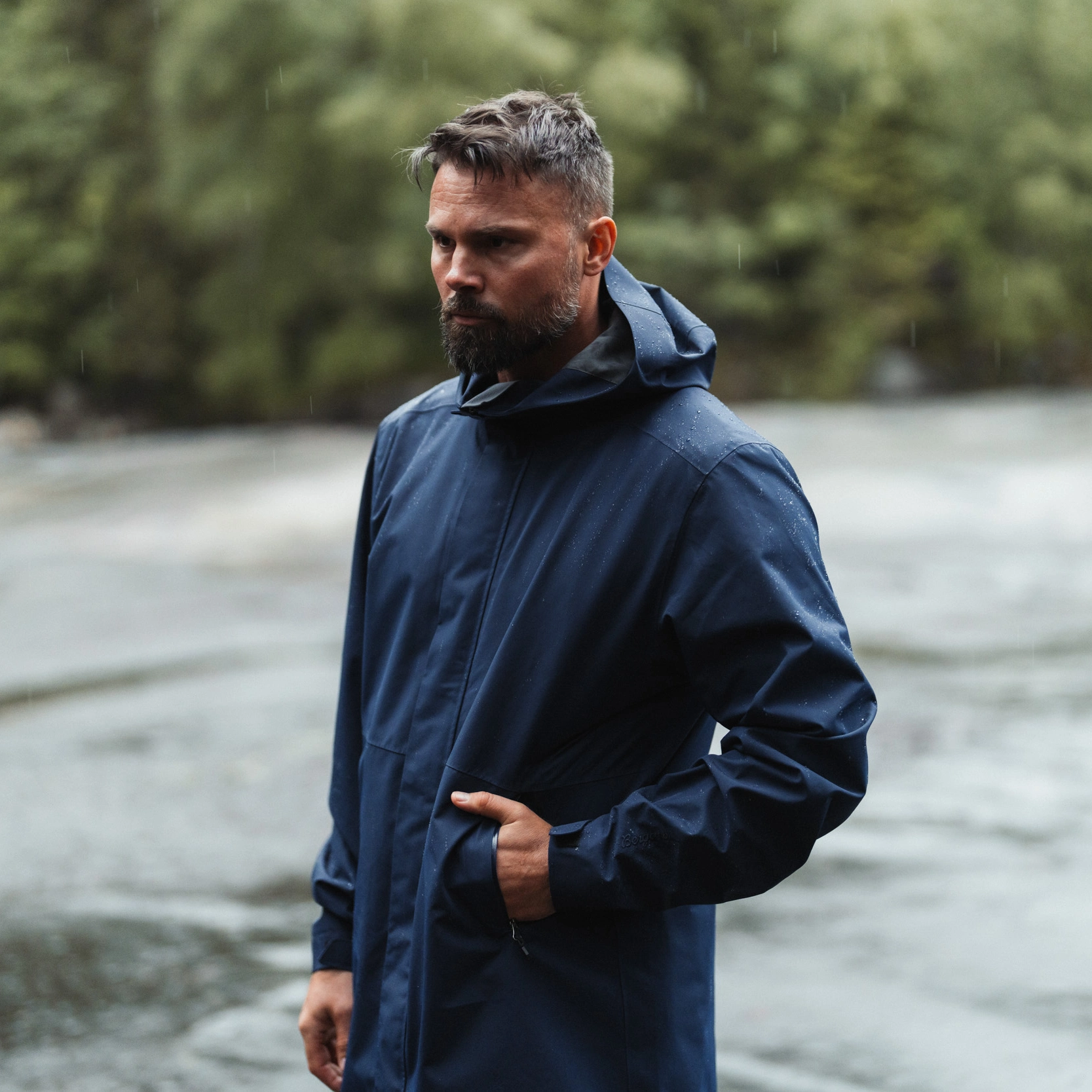 Urban 2L Shell Coat Men Navy Blue