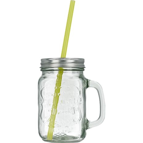 Drikkeglas inkl. sugerør 0,45L