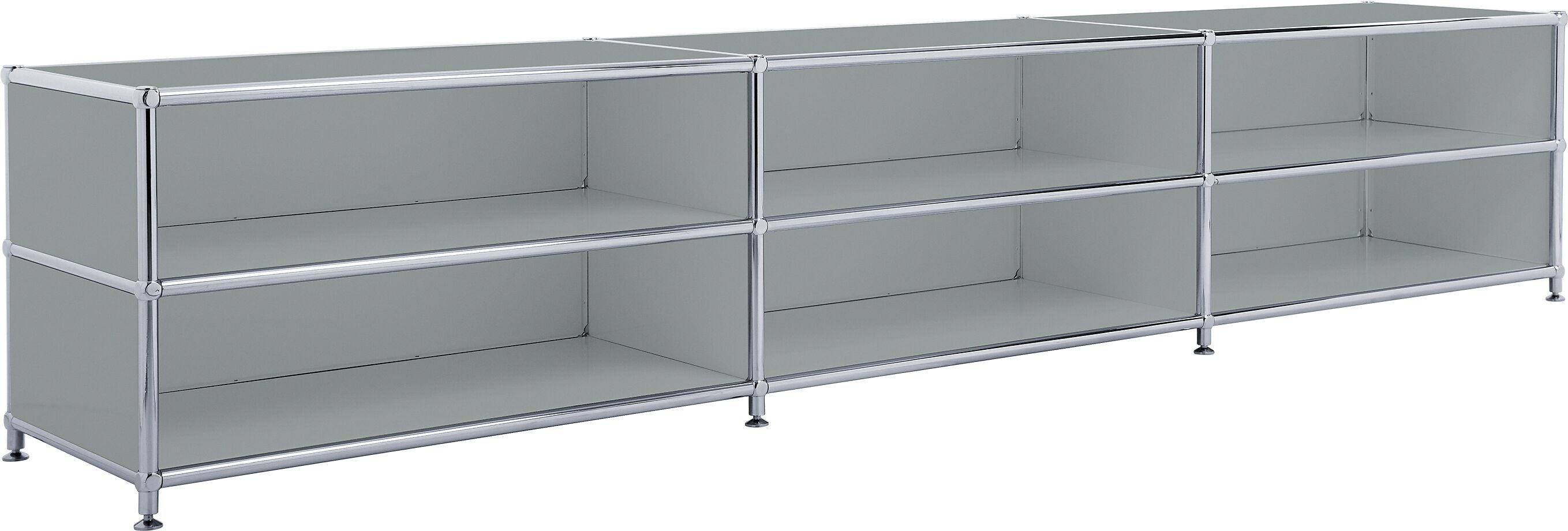 FLEXCUBE Lowboard - Grau / B: 228.0 cm x T: 40.0 cm x H: 44.0 cm