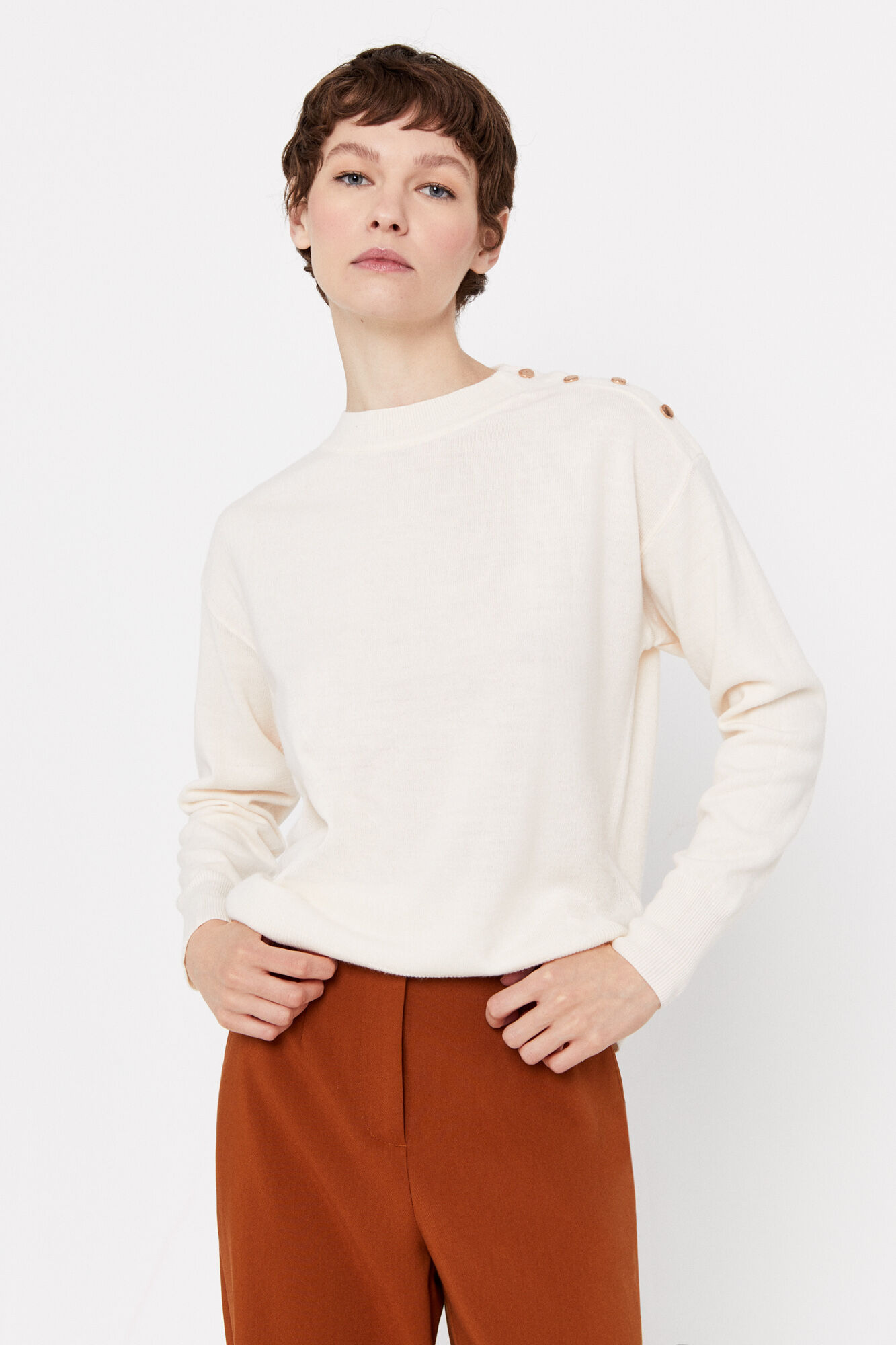 Jersey tacto suave - Marfil