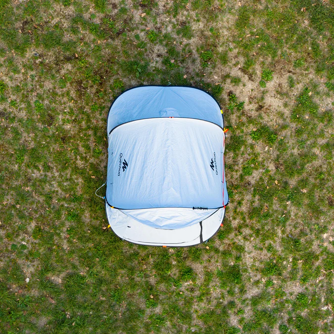 Decathlon Quechua - Barraca de Camping Quechua 2 Second Fresh & Black Impermeável e Pop-Up para 2 Pessoas