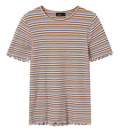 LMTD T-Shirt - Rib - NlfFilje Short Top - Ebb Ente Flow/Multi Gr