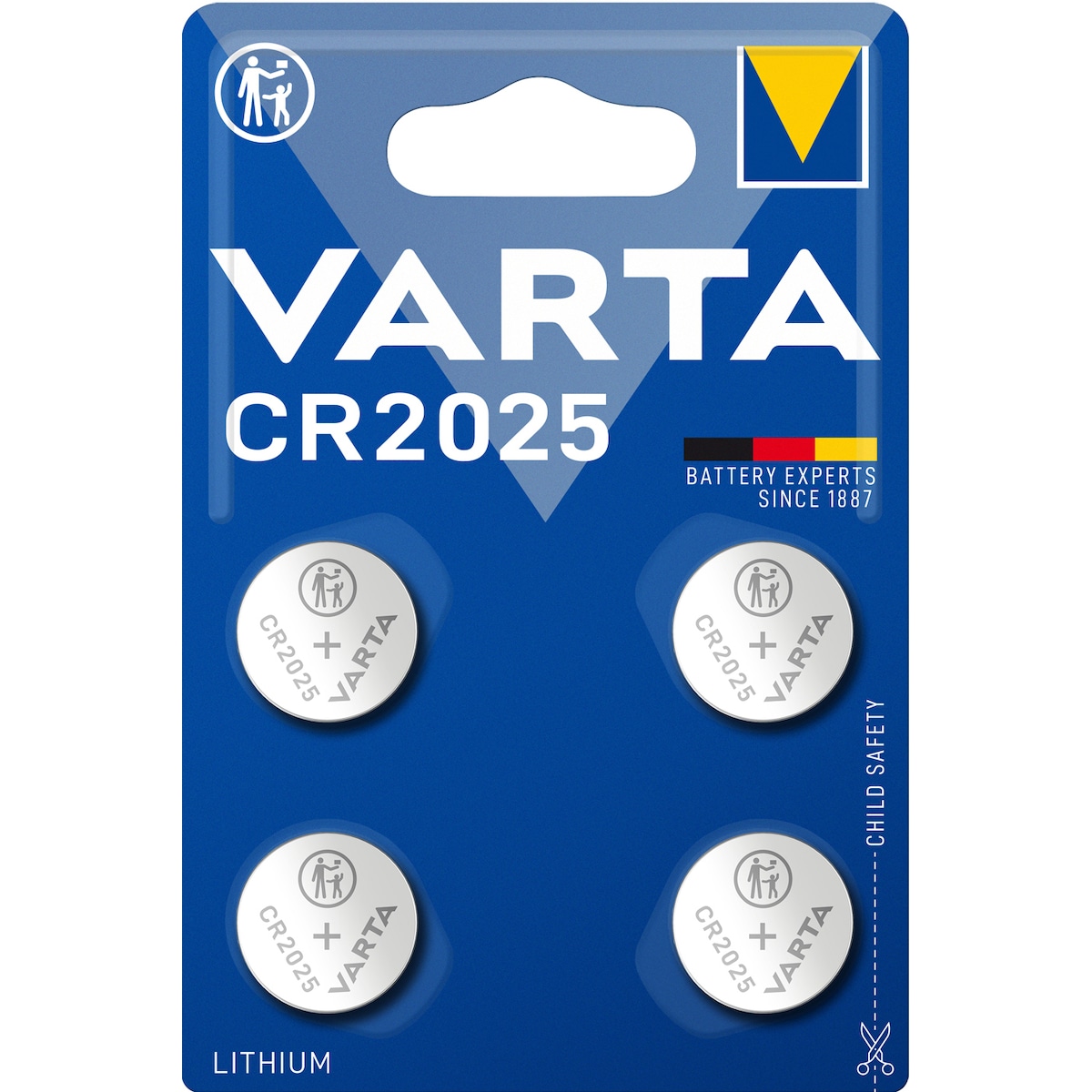 Varta CR 2025 batteri (4-pakk)