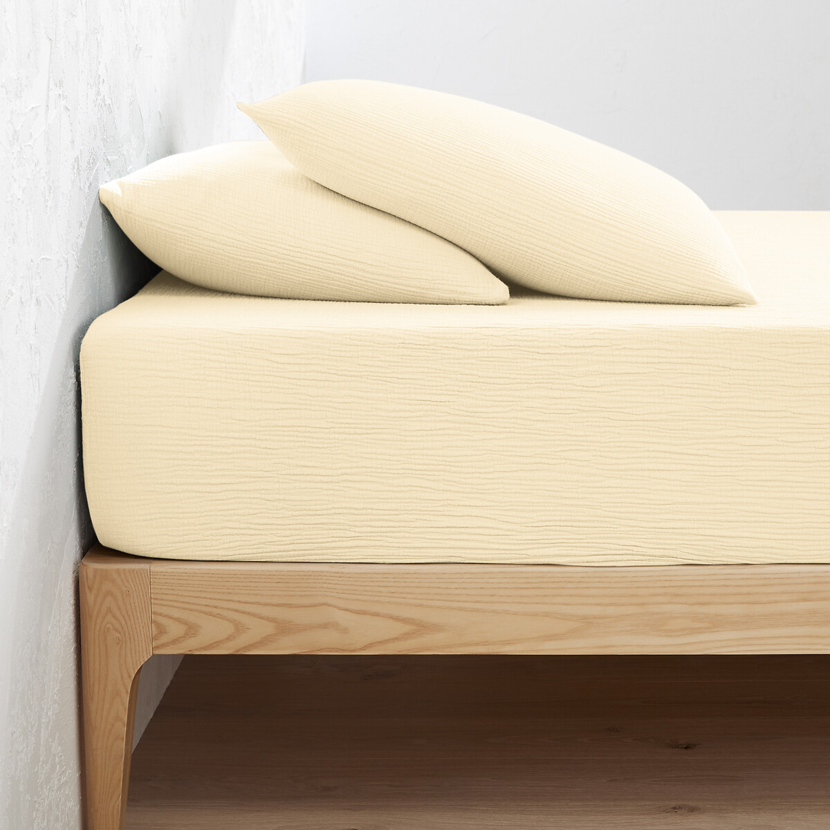 LA REDOUTE INTERIEURS<br>Lençol de baixo liso em tetra, dobrável 30cm, Kumla