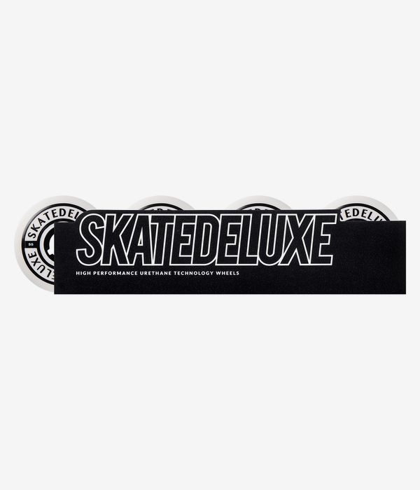 skatedeluxe Conical Rollen (white/black) 55mm 100A 4er Pack