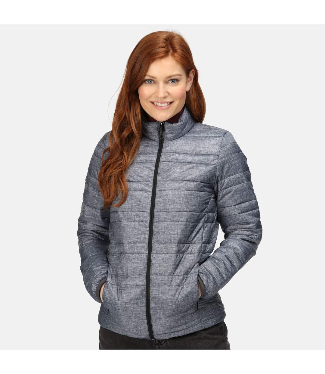 Regatta - Doudoune matelassée FIREDOWN - Femme (Gris chiné / Noir) - UTRG5070
