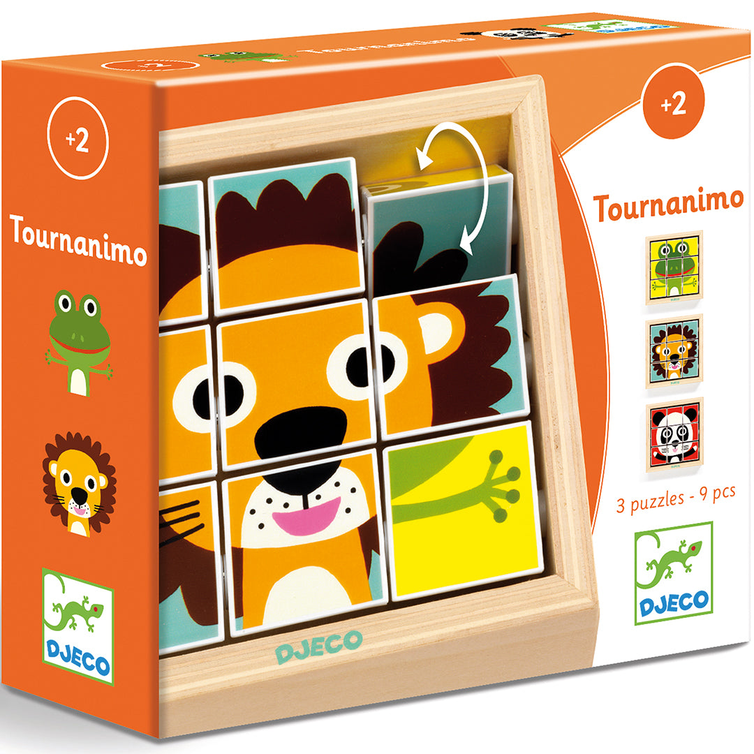 djeco draaipuzzel touranimo - 9st