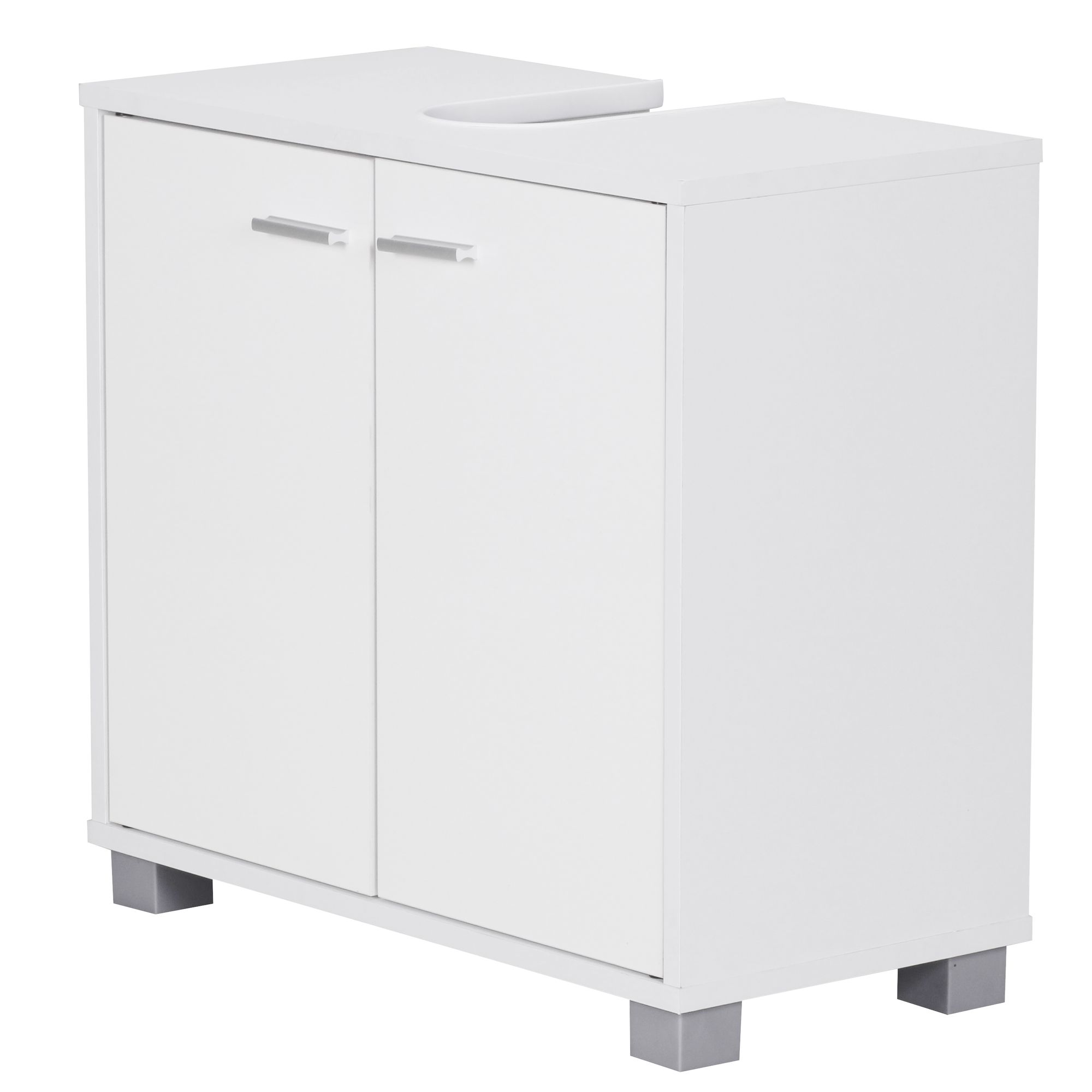 FineBuy Waschbeckenunterschrank FB37117 Waschtischunterschrank Badschrank 60cm