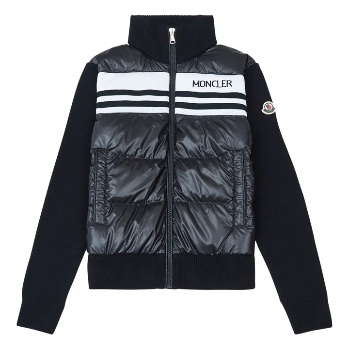 Moncler Cardigan Matelassé | Bleu nuit