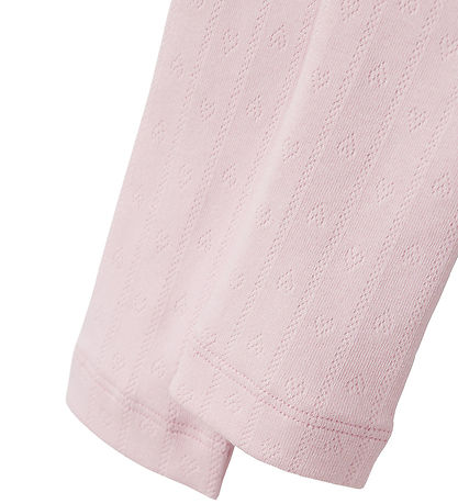 Name It Leggings - NbfDagnes - Light Lilac m. Lochmuster