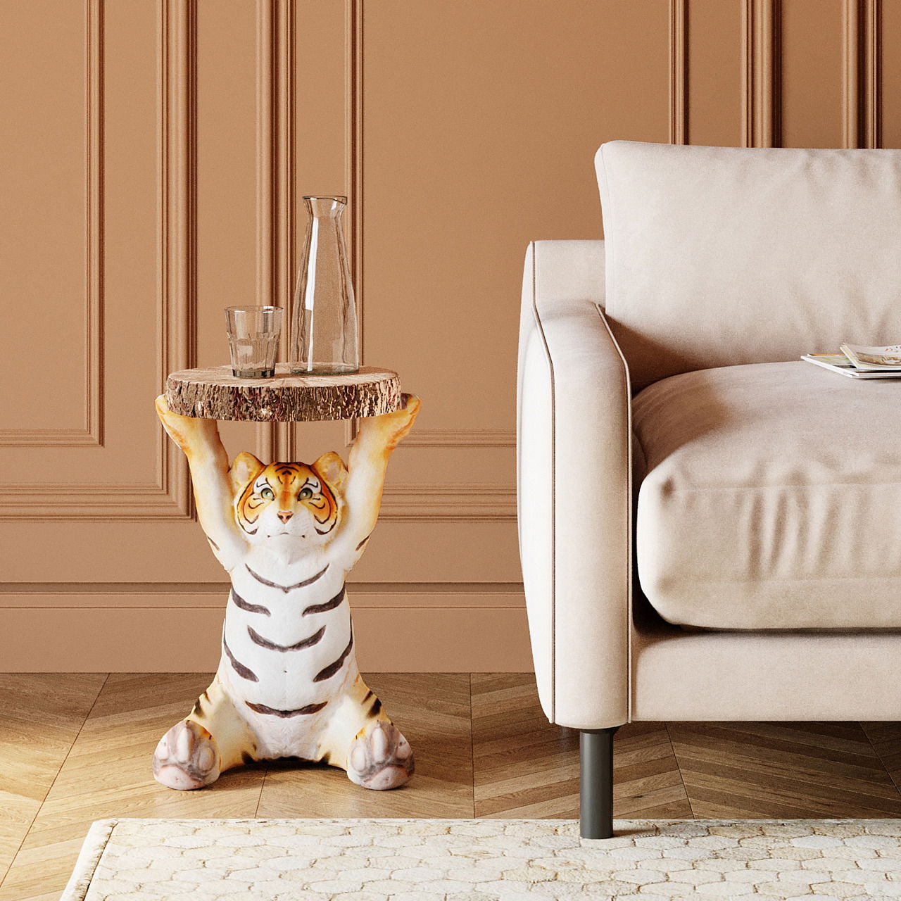 Karé Beistelltisch Tiger