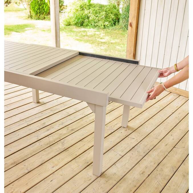 Table de jardin extensible PIAZZA Argile