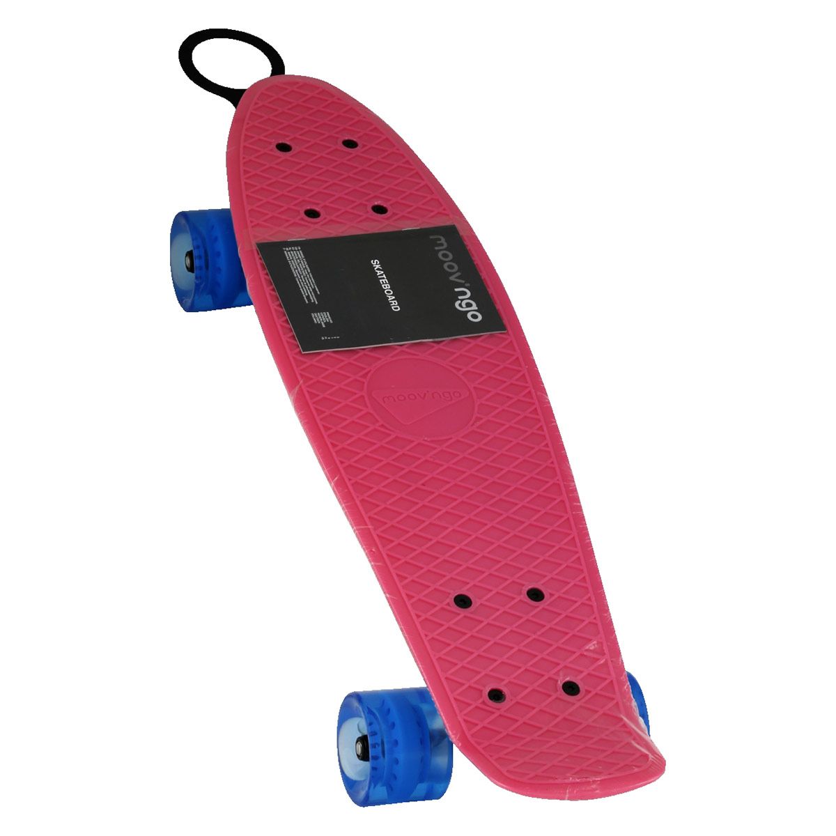 Skate vintage rose roues bleues