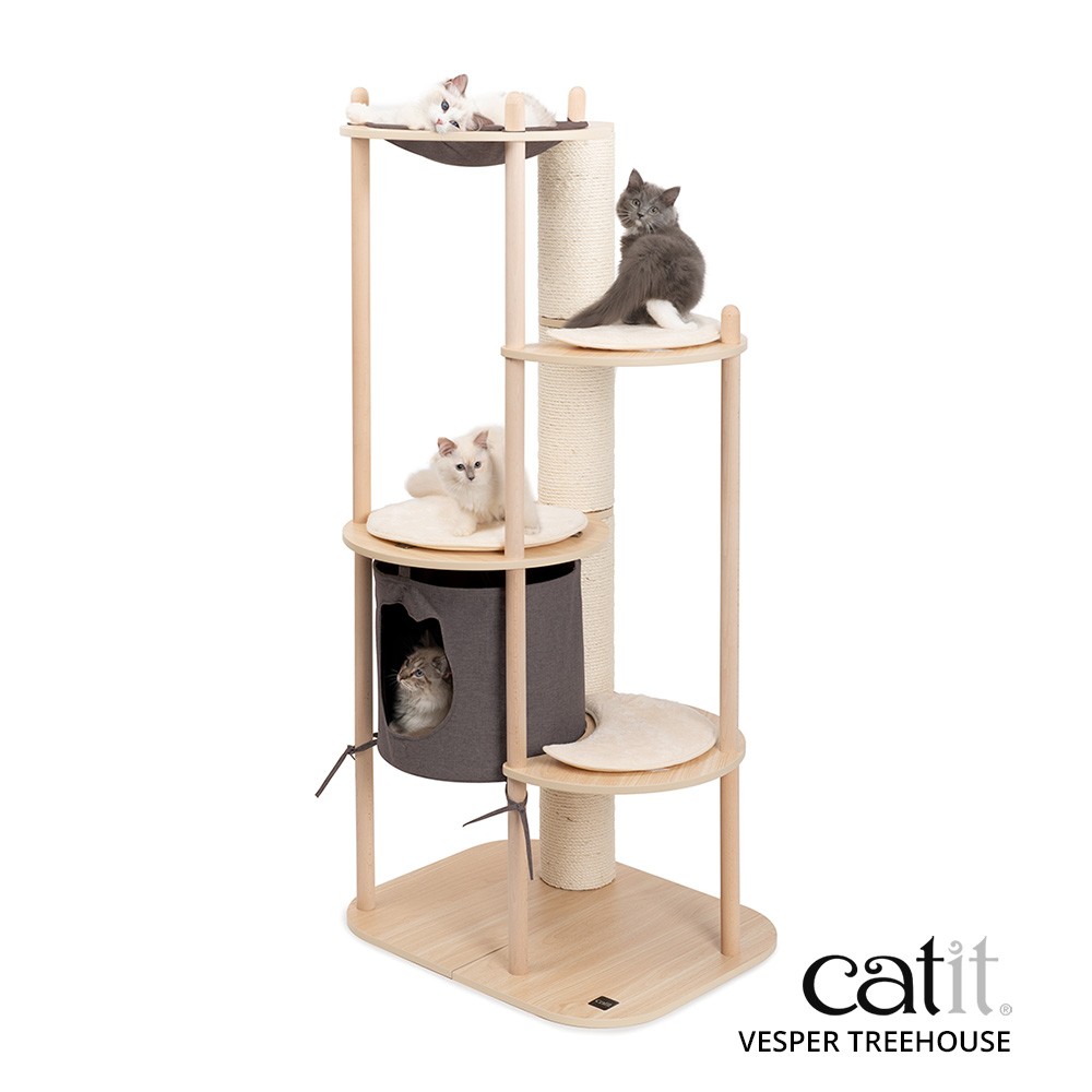 Catit Vesper Treehouse - Poste arranhador grande para gatos
