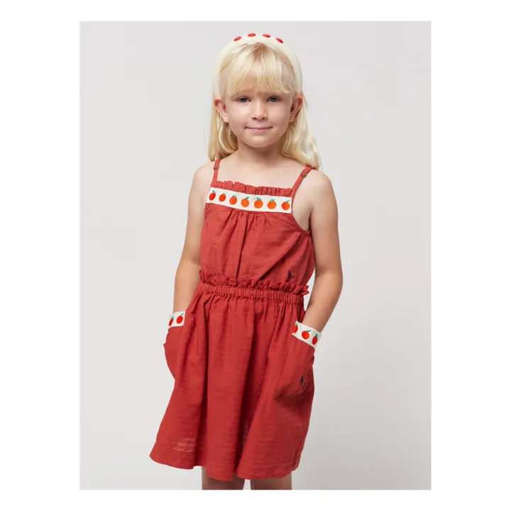Bobo Choses Jupe Poches Brodées Tomates | Rouge