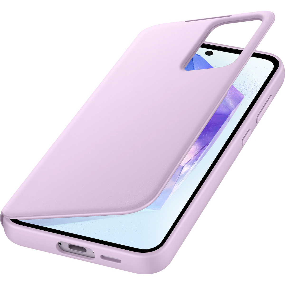 Samsung Galaxy A55 5G Smart View Wallet lommebokdeksel (lavender)