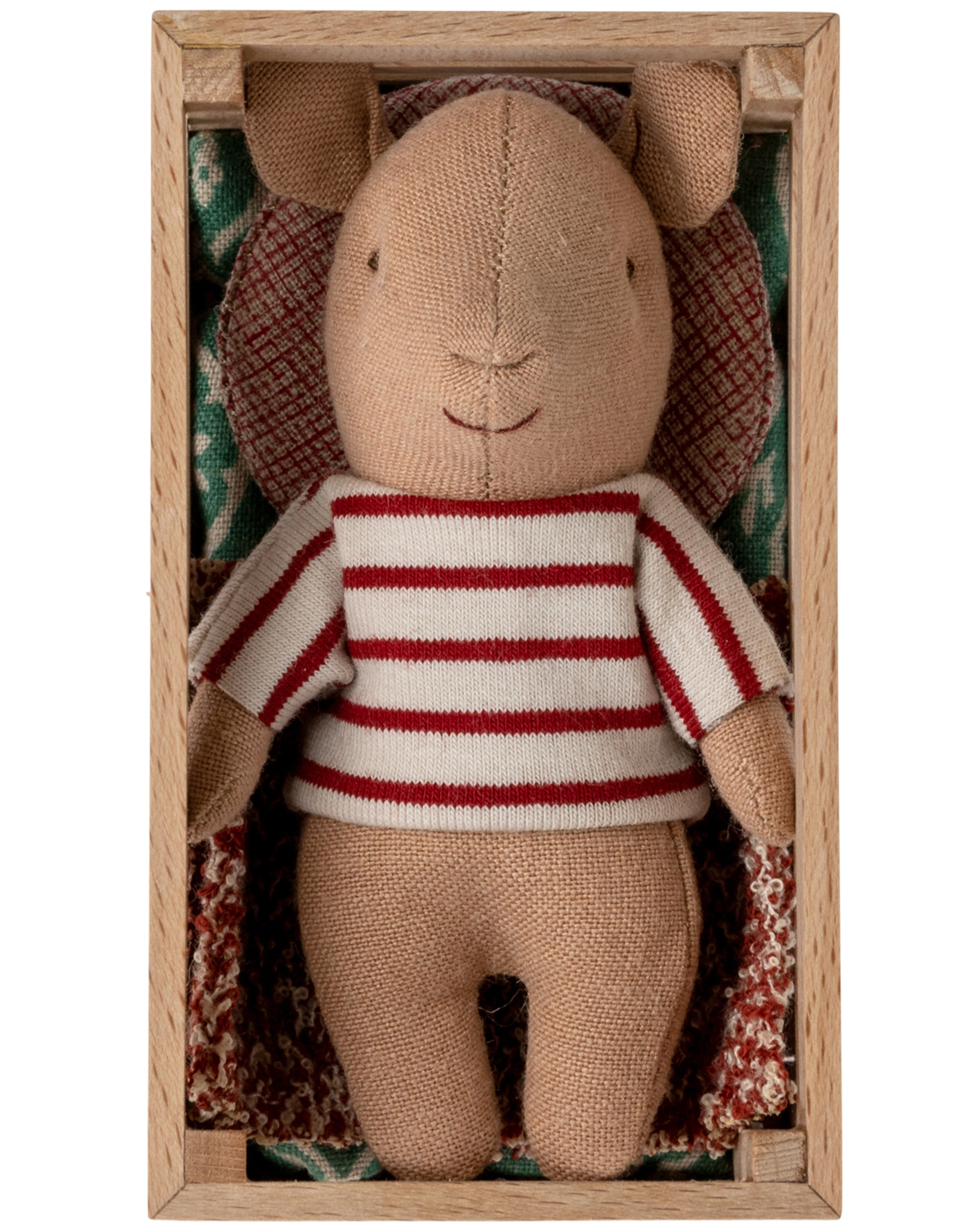 Kuscheltier BABY PIG GIRL (11cm) mit Holzkiste