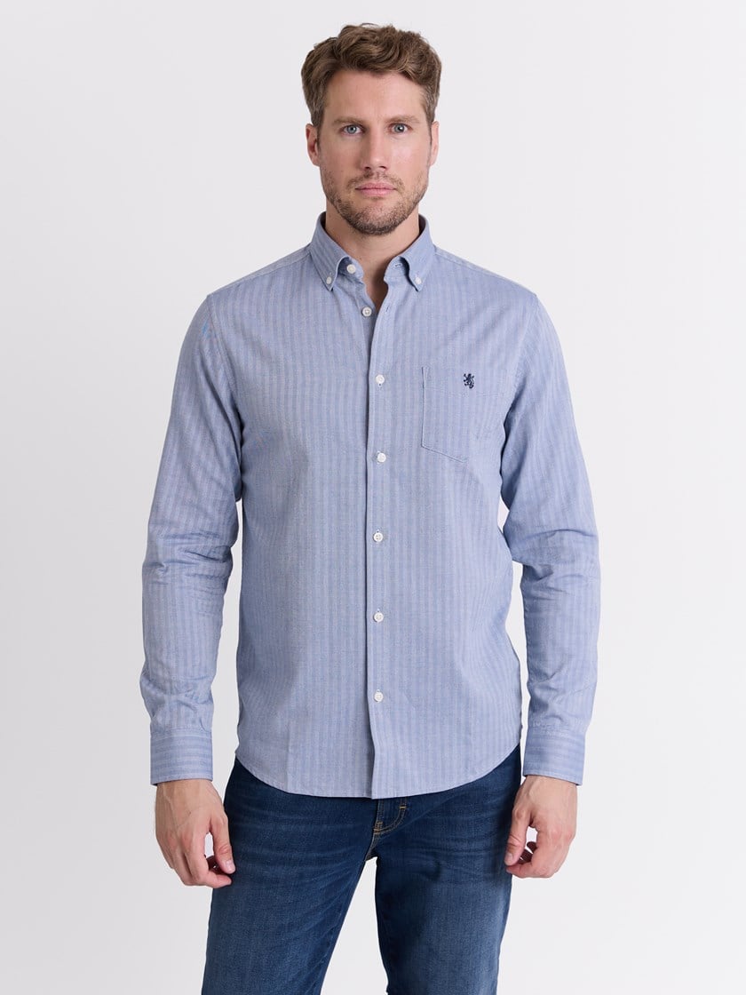 Herringbone skjorte True Navy