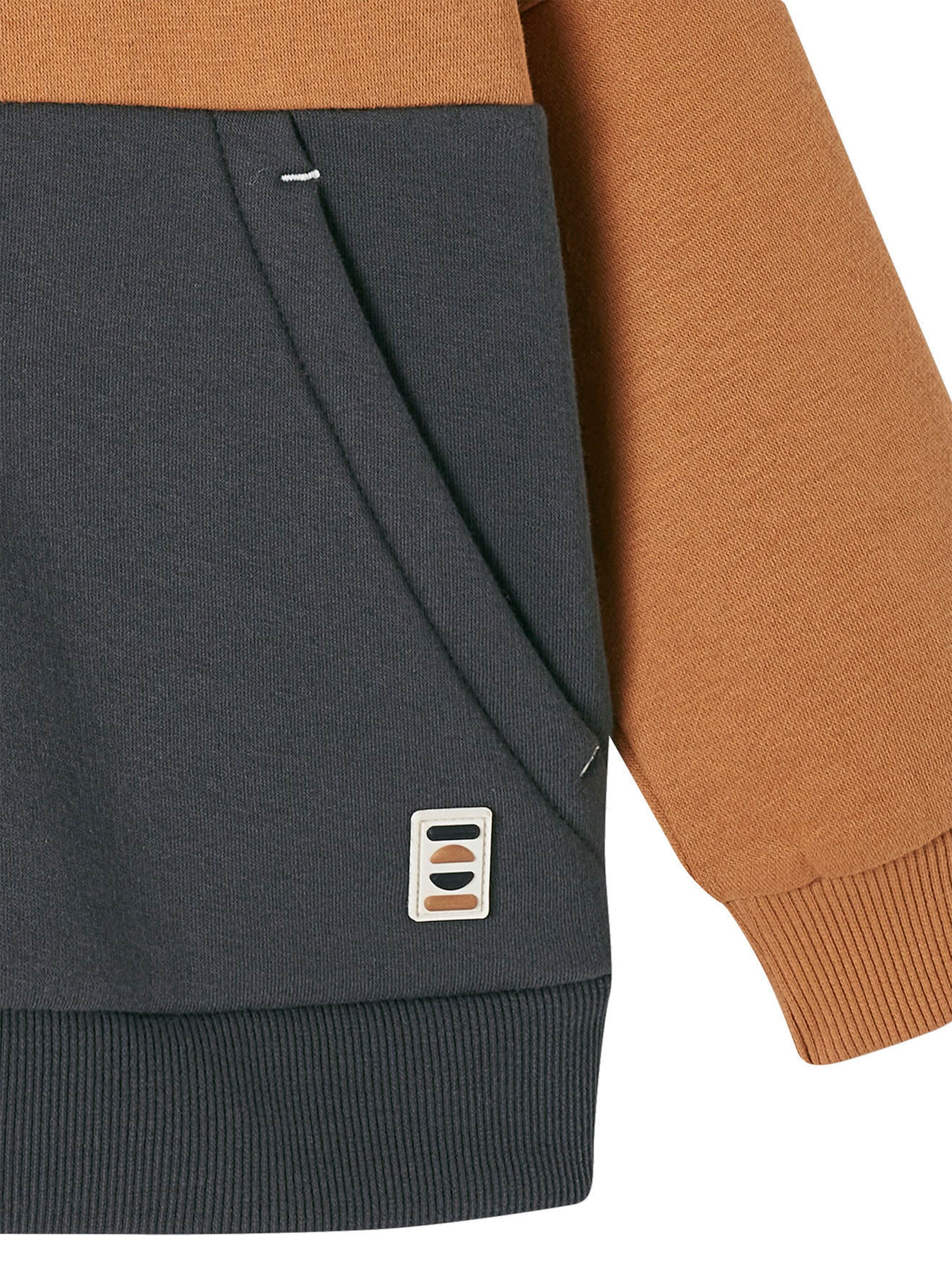 Vertbaudet Jungen Kapuzensweatjacke ocker