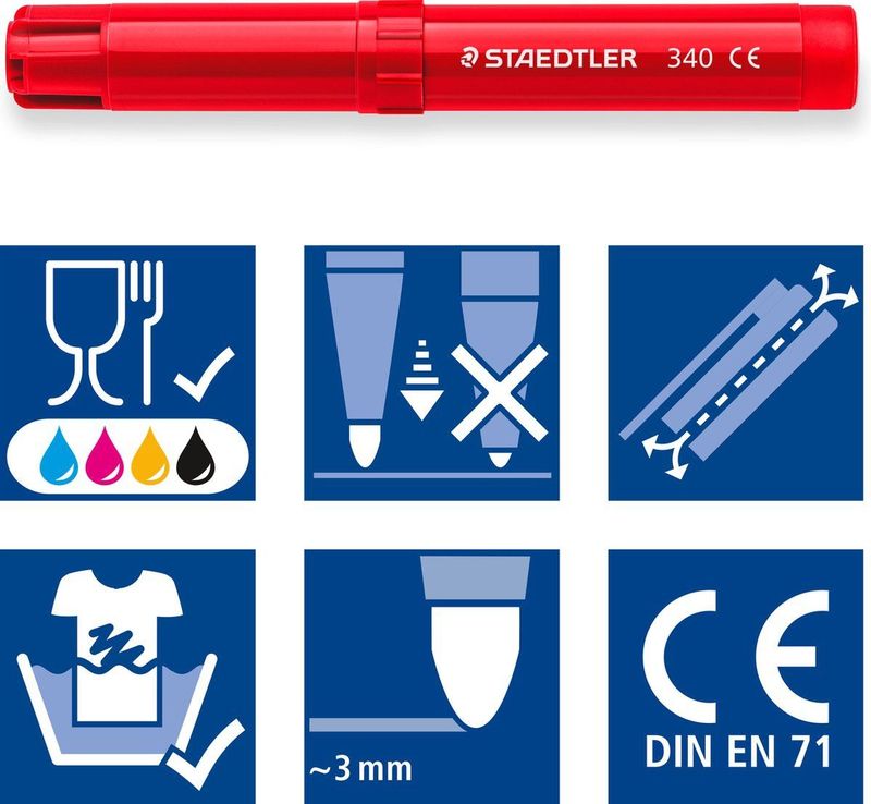 STAEDTLER Noris Club dikke stift - set 12 st