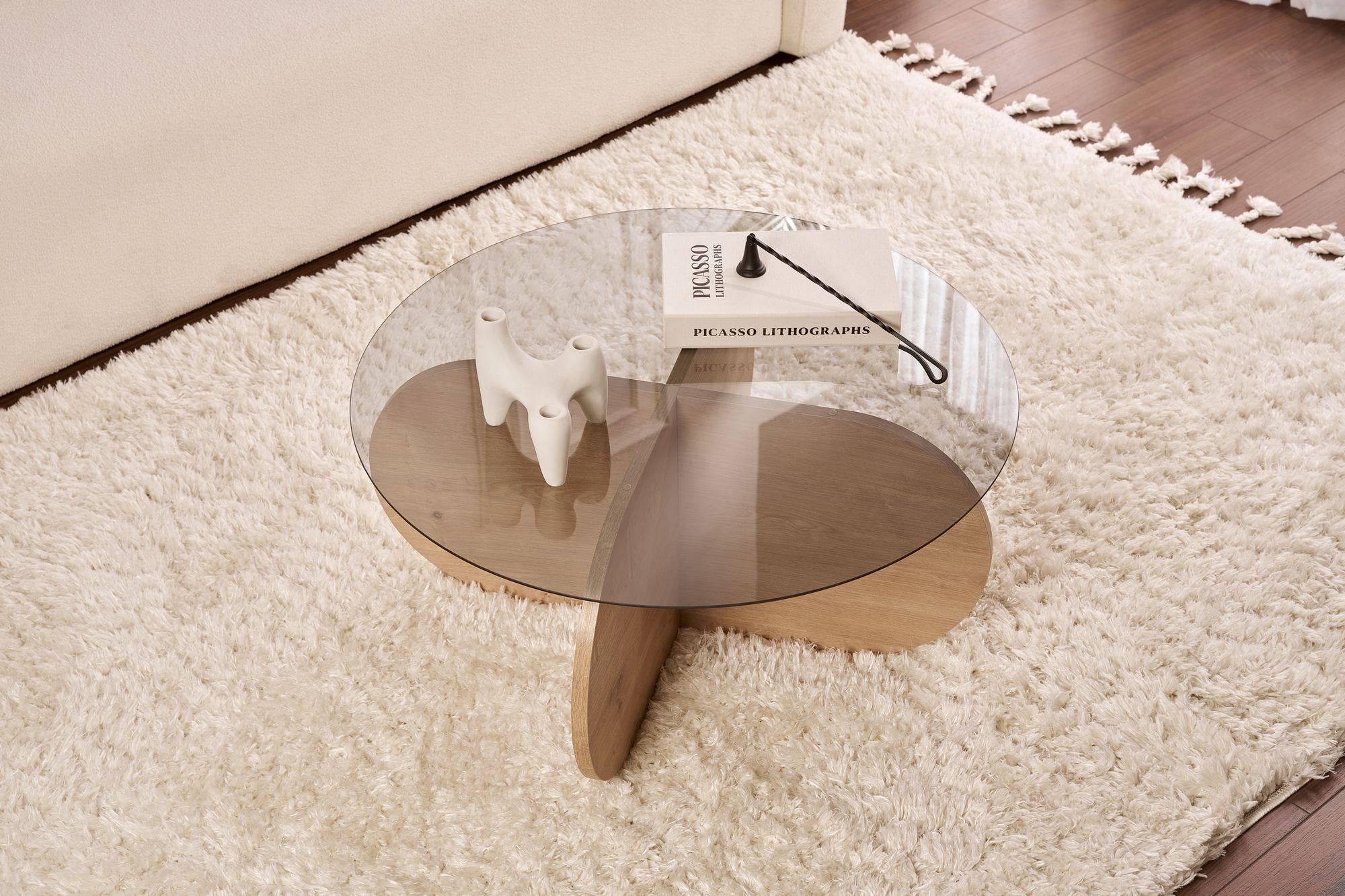 Kalune Design Salontafel Aeris rookglas
