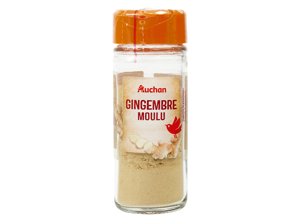 GENGIBRE MOIDO AUCHAN DESIDRATADO FRASCO 27 G