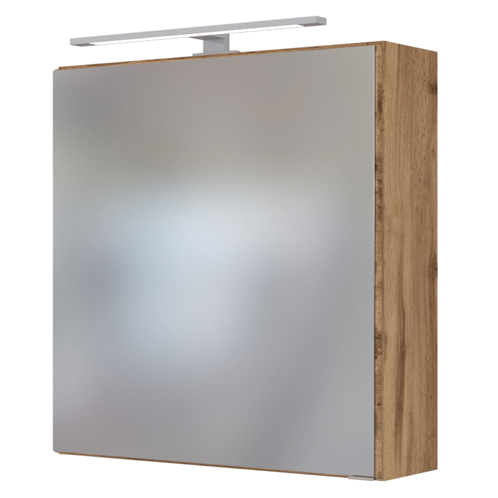 3-teiliges Badmöbel-SetDAVOS - Wotaneiche - 90 cm breit - Becken links