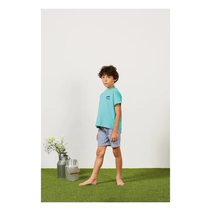 Arsène et Les Pipelettes T-Shirt Filippo | Bleu turquoise