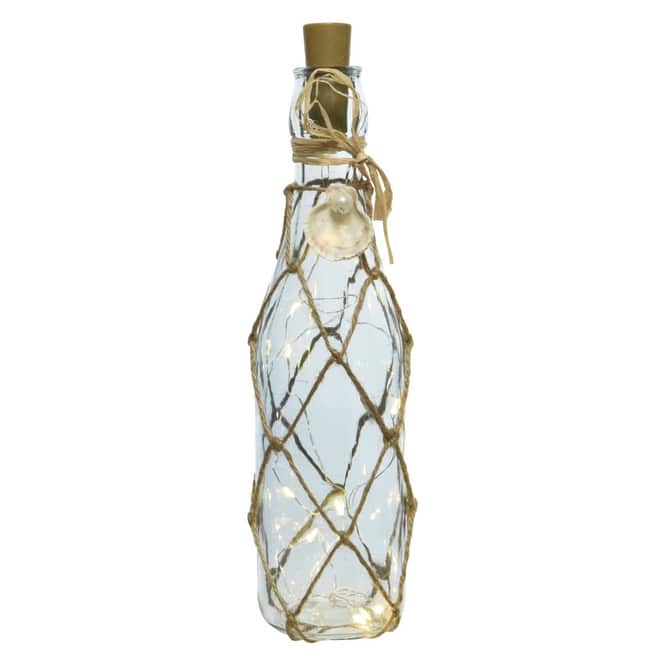 LED-Flasche - aus Glas - ca. 28 cm - 1 Stück