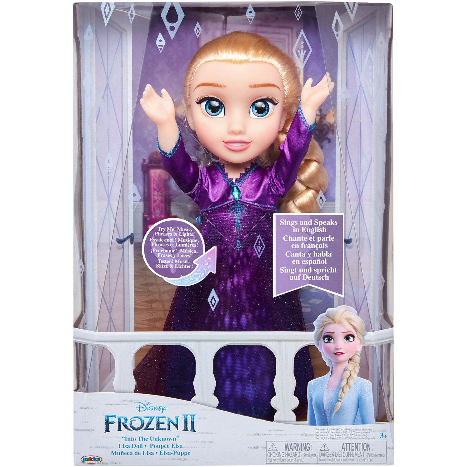 Jakks Pacific Die Eiskönigin 2 Puppe Elsa mit Funktion