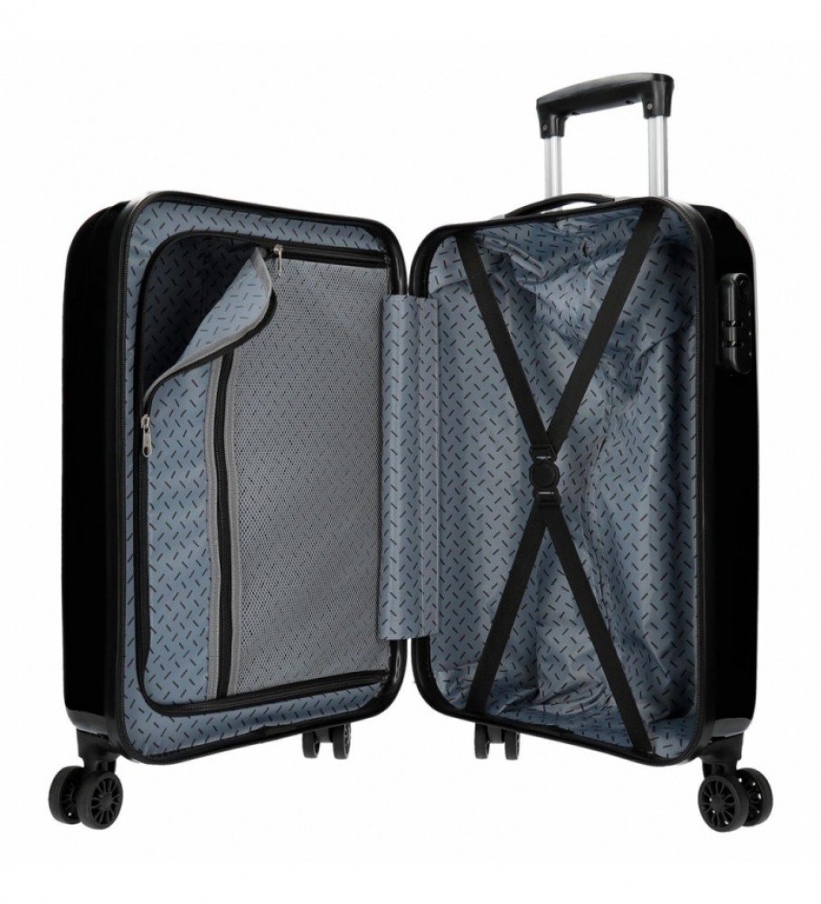 Conjunto de malas rígidas Joumma Bags Homem-Aranha vermelhas, pretas - 38x55x20cm -